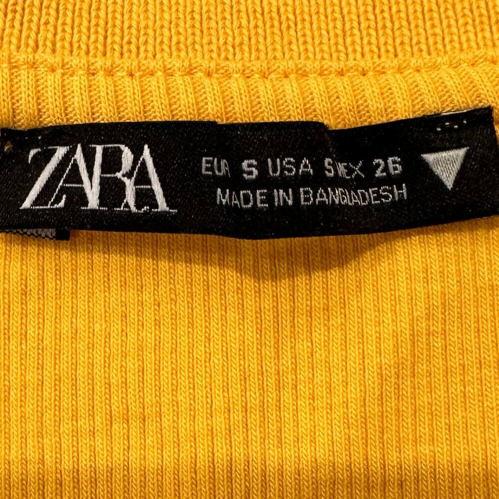 Zara Ribbed Crop Top - Picture 3 of 8
